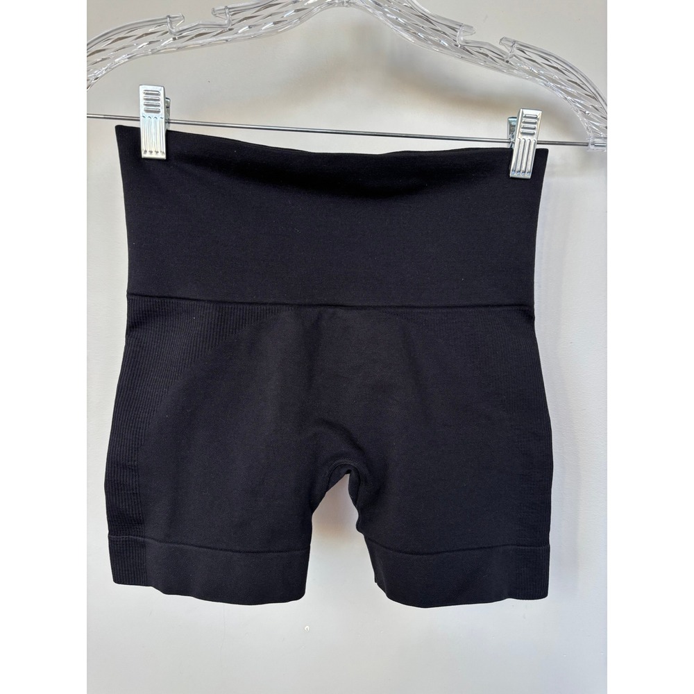 SET Active SCULPTFLEX Biker Shorts Onyx Black High Waisted Seamless Workout S